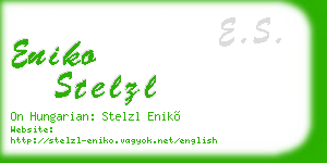eniko stelzl business card